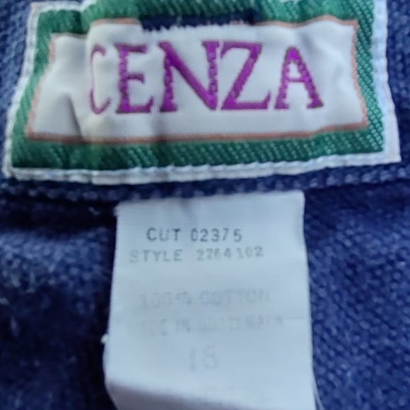 Cenza 5-Pocket Blue Cotton Women's Ladies Shorts 16 - Modest - Picture 3 of 3